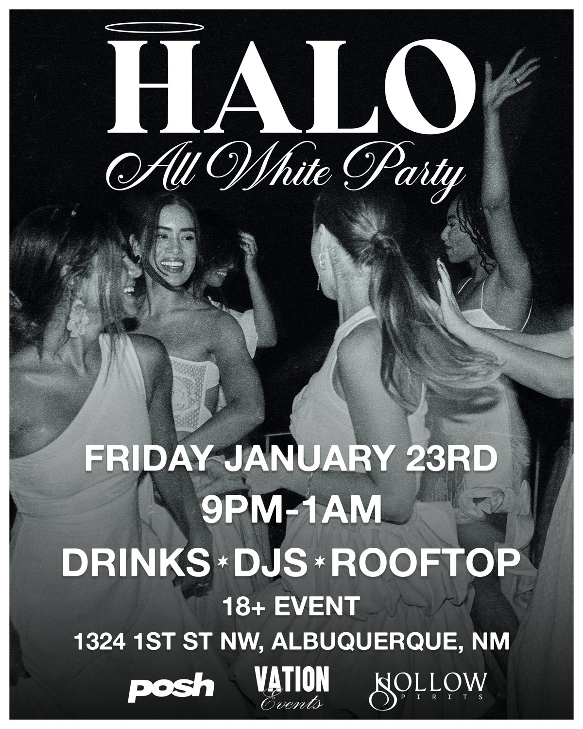 Halo: All White Party flyer